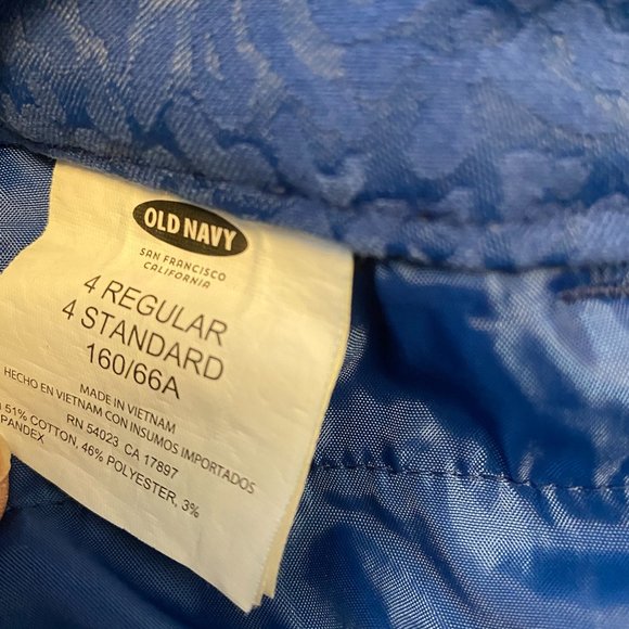 Old Navy Pixie Blue Pants Size 4 Regular - Picture 5 of 5